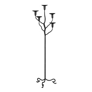 Candélabre classique à cinq bras en métal, support décoratif pour bougies, idéal pour centre de table et cadeaux, au meilleur prix - Product Image 1