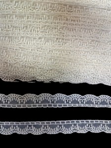 Oferta Especial: Cinta de Encaje de Organza Blanca Premium con Borde de Nailon – Cinta Transparente Bordada con Hojas Festoneadas para Vestidos de Novia y Decoración del Hogar - Product Image 5