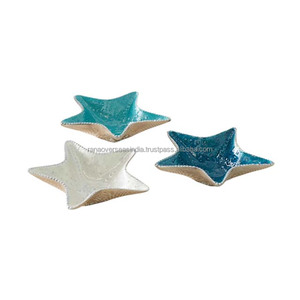 Bol en métal en aluminium étoile de mer avec revêtement en émail idéal pour les bonbons aux fruits secs et plus à des tarifs de gros raisonnables - Product Image 2