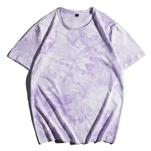 USA Size XS-5XL Unisex T-shirt Plain Dye Sublimation Faux Bleached Soft Cotton Feel Polyester T-shirt for Adults 2024