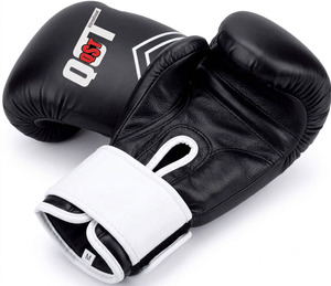 Guantes Profesionales de Boxeo de Cuero para Entrenamiento MMA, Resistentes, con Nudillos Acolchados, Transpirables, Correa de Muñeca Ajustable con Cierre de Gancho y Bucle - Product Image 5