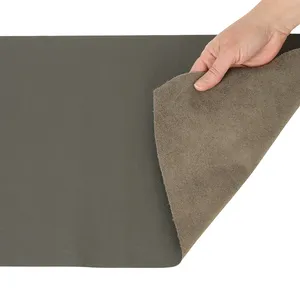 Cuir Annline gris taupe de qualité supérieure, matériau destiné aux projets de décoration intérieure de luxe et à la fabrication de canapés - Product Image 4