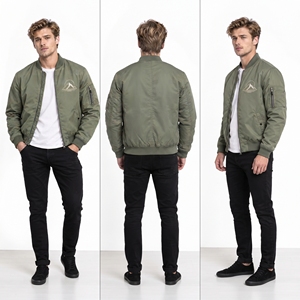 <b>Men</b> Bomber <b>Jacket</b> Zip Up MA1 <b>Flight</b> <b>Jacket</b> Logo Print Street Style Lightweight Bomber <b>Jackets</b> <b>Men</b> Zipper Varsity Bomber <b>Jacket</b> - Product Image 5
