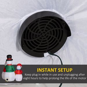 Pupazzo di Neve Gonfiabile Natalizio da 1,5 Metri con Luci LED, Famiglia di Pupazzi di Neve per Decorazioni Natalizie da Interno ed Esterno - Product Image 6