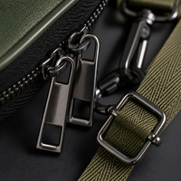 Sac bandoulière vert pour homme et femme, pochette Faraday ignifuge et anti-ondes, 22x12x5cm, sac de voyage portable pour passeport