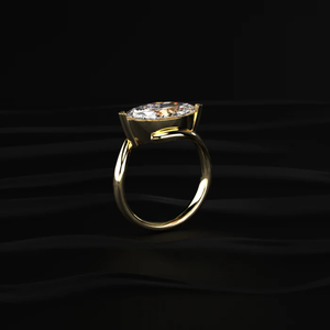D-E VVS-VS Clarity IGI Certified Marquise Labgrown Diamond <b>Ring</b> With Bypass Setting Sparkling <b>Ring</b> for Women From <b>Indian</b> Supplie - Product Image 4