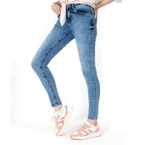 Women Denim Pants Custom Logo High Quality 100% Cotton Washed Good Quality And Comfortable <b>Fabric</b> Denim Jeans Pants - Product Image 6