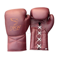 Guantes de Boxeo Profesionales FLY, Personalizados OEM, de Cuero Genuino, Transpirables, Antideslizantes, de Dedo Completo, para Entrenamiento y Sparring, Ligeros y Absorbentes de Humedad