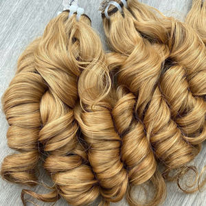 Qualité Cru Cheveux Vierges Vietnamiens Blonde Boucny Cheveux Bouclés Pour Les Femmes Tendance Couleur Extensions de Cheveux En Gros Prix D'usine - Product Image 6