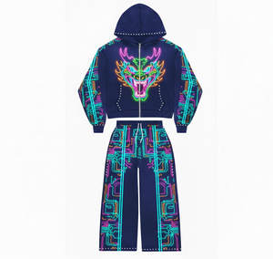 Survêtement Cyber High Tech pour Homme, Solide, Décontracté, 100% Coton, Respirant, Performance Optimale - Product Image 1