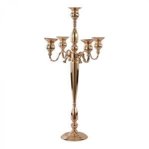 Tall Silver <b>Floor</b> <b>Standing</b> Metal 5 Arm Candelabra Centerpiece Taper <b>Candle</b> <b>Holder</b> for Wedding Event Hotel Decor Wholesale - Product Image 5