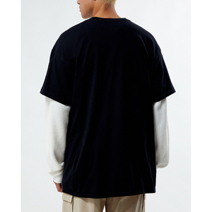 เสื้อยืดผู้ชายแขนสั้นแฟชั่นฤดูร้อนทรงหลวมสไตล์ลำลองสำหรับวัยรุ่นคอกลม - Product Image 1