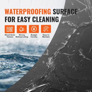 Carreaux de sol en vinyle auto-adhésifs à texture marbre noir de 1,5 mm d'épaisseur, 50 carreaux de 12 x 12 pouces, à peler et coller, pour le revêtement de sol de cuisine DIY - Product Image 4