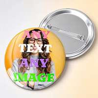 Badge Bouton Personnalisé avec Logo Anime, Épinglette Ronde en Fer Blanc Imprimée 58mm 44mm, Badges Kpop Vierge pour Vêtements et Sacs