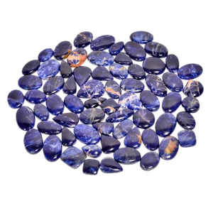 Vente en gros de cabochons en sodalite semi-précieuse lisse, multicolores, magnifiques pierres précieuses naturelles en vrac - Product Image 1