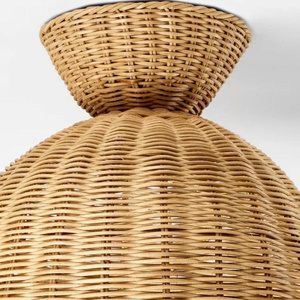 Handwoven Lampshade Natural Rattan Pendant <b>Light</b> Shade For <b>Ceiling</b> Lighting, Home Decor, Durable And Elegant Design - Product Image 3