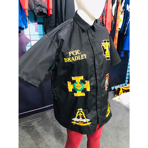 Camisa Negra Personalizada Shriners – Bordado “I Am Our Mystic Temple 2002” Regalia Masónica - Product Image 3