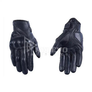 Gants de moto en cuir de qualité supérieure pour hommes, protection en fibre de carbone, doigts entièrement ventilés, pour motards, fabriqués en usine - Product Image 3