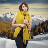 Ensemble bonnet et écharpe en cachemire pur tricoté côtelé – Châle élégant et confortable, vêtement d'hiver doux et tendance, style uni