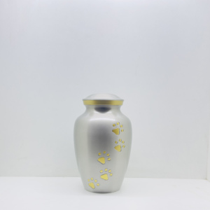 Urnes funéraires en aluminium pour animaux de compagnie, gravées avec une patte, 8 pouces, pour les cendres des animaux bien-aimés. - Product Image 3