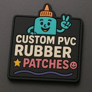 Badge en PVC de qualité supérieure avec logo personnalisé et fermeture auto-agrippante, fabricant OEM, vente en gros - Product Image 2