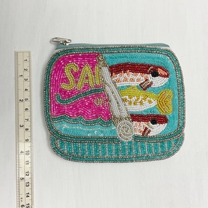 Monedero de cuentas con forma personalizada, bordado a mano, temática de fiesta, cierre de cremallera duradero, bolso multiusos - Product Image 4