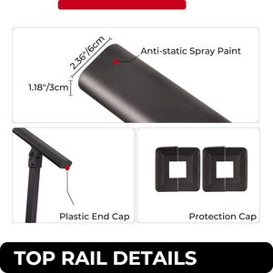 Corrimano Esterno in Ghisa Nera Regolabile 0-60 Gradi per Scale e Rampe Antiscivolo - Product Image 5