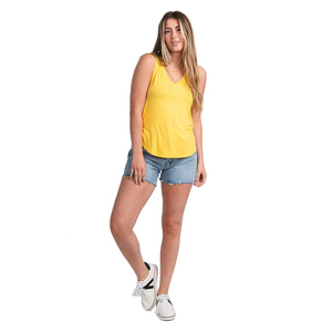 Camiseta sin Mangas de Mezcla de Poliéster y Algodón Personalizada para Mujer, de Secado Rápido y Transpirable, Chaleco Deportivo - Product Image 3
