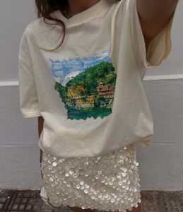 เสื้อยืดคริสต์มาสปักลูกปัดทำมือสำหรับผู้หญิง เสื้อประดับตกแต่งสำหรับเทศกาลวันหยุด - Product Image 6