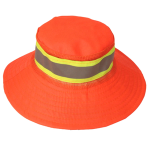 Sombrero de Seguridad Reflectante de Alta Visibilidad con Ala Ancha, Malla Transpirable, Protección Solar, Correa Ajustable para la Barbilla, Venta al Por Mayor OEM - Product Image 2