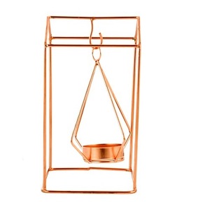 ZARA ENTERPRISES Lot de 1 Porte-bougie chauffe-plat industriel en laiton doré, Décoration de Noël et de Diwali, Vase de table - Product Image 3