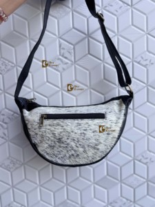 Fait à la main bohème gitane Style occidental cuir de vachette fourrure femmes fronde sac de messager bandoulière sangle réglable léger - Product Image 3