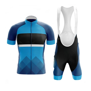 Conjuntos de Uniformes de Ciclismo para Hombre de Alta Calidad con Diseño de Logotipo Personalizado, Pantalones Cortos Ajustados con Tirantes, 100% Poliéster, Transpirables y Sin Costuras - Product Image 6