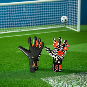 Gants de gardien de but hybrides professionnels personnalisés en latex et PU Gants de protection unisexes pour le football en taille XS - Product Image 4