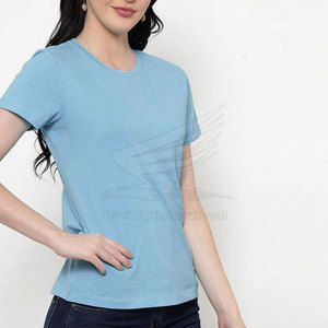 T-shirts pour femmes de qualité supérieure, tendance estivale, logo personnalisé, vente en gros, best-sellers, 100% coton respirant - Product Image 2