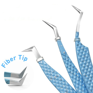 Pinzas Profesionales para Pestañas de Acero Inoxidable Antiestáticas con Agarre Perfecto para Uso en Salón - Product Image 2