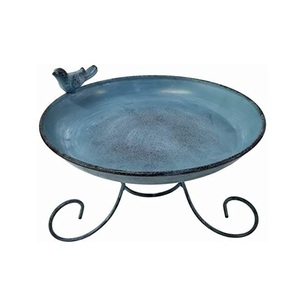 Baño para Pájaros de Metal de Alta Calidad y Gran Venta, para Exteriores, Independiente, Decoración de Jardín, Baño para Pájaros de Hierro para Exteriores - Product Image 3