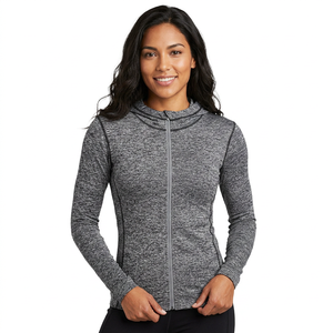 Men's Hooded <b>Zipper</b> <b>Sweatshirt</b> Slim Fit Quick Dry Knitted Sporty Solid Color Autumn Wear - Product Image 2