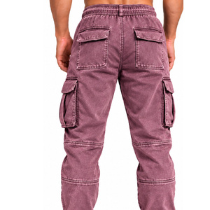 <b>Mens</b> 100% Cotton Cargo <b>Joggers</b> Supplier Factory Exporter OEM Private Label Orders Custom Casual Streetwear Utility Pants Outdoor - Product Image 4