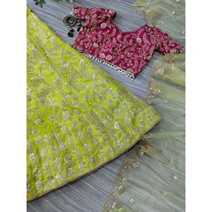 Designer Women's Party Wear Lehenga Choli and <b>Beautiful</b> Dupatta Set - Product Image 3