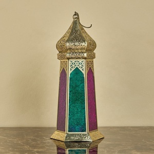 Faroles Modernos Colgantes de Mesa 2025 de Hierro/Acero Inoxidable/Latón, Estética Calada, Hechos a Mano, Forma Hexagonal, Portavelas, Decoración Navideña para el Hogar - Product Image 1