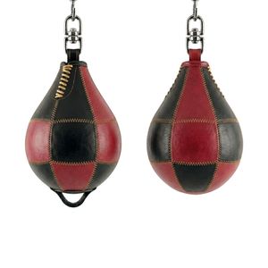 Balón de Boxeo de Cuero de Doble Tono Premium, Resistente, Colgante, para Entrenamiento de Precisión y Reflejos - Product Image 1