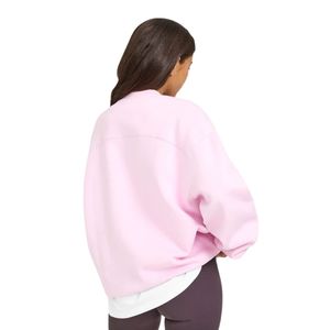 Sudadera Deportiva Casual para Mujer, Corte Holgado, Cuello Redondo, Mangas Largas, Tela Suave y Cómoda para Calentamientos Deportivos - Product Image 2
