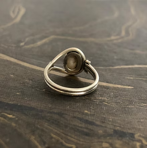 Unisex Anti Tarnish Minimalist <b>925</b> <b>Silver</b> Oval Shape Pearl <b>Ring</b> Trendy Design Daily Wear Jewelry - Product Image 5