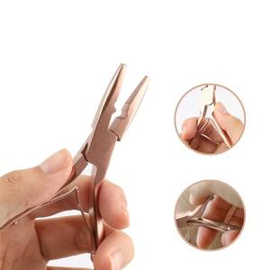 Kit de Herramientas Quirúrgicas Morje para Extensiones de Cabello, Acero Inoxidable, Color Oro Rosa, Alicates, Tijeras, Pinzas, Juego de Instalación y Extracción - Product Image 2