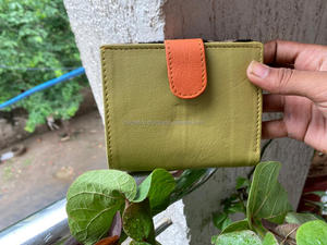 Wholesale Custom Design Recycled Leather <b>Small</b> Purse Wallet Credit Multi-card Holders Function Cowhide Trifold Wallets for Women - Product Image 5