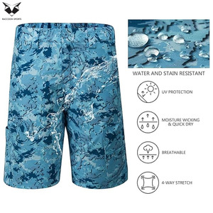 Pantalones Cortos de Pesca Profesionales de Talla Grande con Protección Solar UPF 50, de Secado Rápido, Ligeros, para Deportes al Aire Libre, Pantalones Cortos Cargo para Hombre con Bolsillos con Cremallera, Resistentes al Agua - Product Image 5