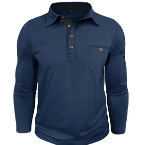 เสื้อโปโลผู้ชายผ้าฝ้ายคุณภาพสูงแบบลำลองสั่งทำได้พร้อมโลโก้ - Product Image 2