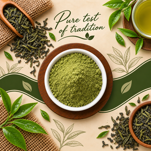 Té Verde en Polvo, Extracto de Hojas Herbales, Polvo Fino de Grado Alimenticio, Ingrediente a Granel para Aplicaciones en Alimentos y Bebidas Saludables - Product Image 1