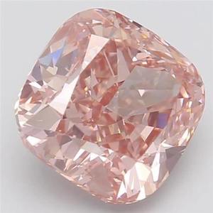 2 Carat Fancy Pink <b>Cushion</b> Cut Lab Created Diamond Certified Loose Gemstone for Custom Engagement Ring and Fine Jewelry Making - Product Image 2
